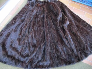 Cape Poncho lang Nerz echt Pelz Nerzmantel Pelzmantel 36-38-40 2-farbig - Bild 1 von 18