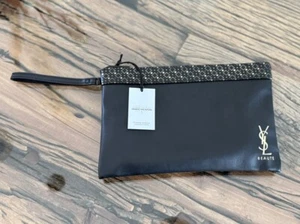 New With Tag | Yves Saint Laurent | YSL Beaute | Black | Makeup | Cosmetic | Bag - Picture 1 of 2