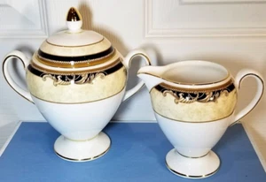 Wedgwood Cornucopia Covered Sugar and Creamer with tag Two Piece - Picture 1 of 7