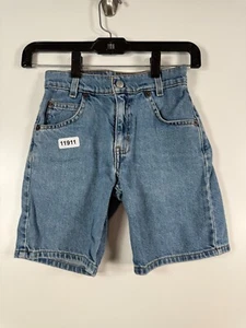 Vtg Levis 550 Kids Boys Jorts Denim Bermuda Relaxed Fit Jeans Blue Sz 7X 11x6.5 - Picture 1 of 12