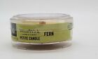 YANKEE CANDLE - Petite WoodWick 1.1 oz GREEN FERN - Scented Candle NEW with TAGS