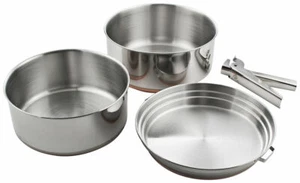 Juegos de cocina Chinook meseta de acero inoxidable para 2-3 personas - Imagen 1 de 3