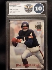 1992 Pro Set Power - #4 - Jim Harbaugh - Chicago Bears - Graded Mint 10