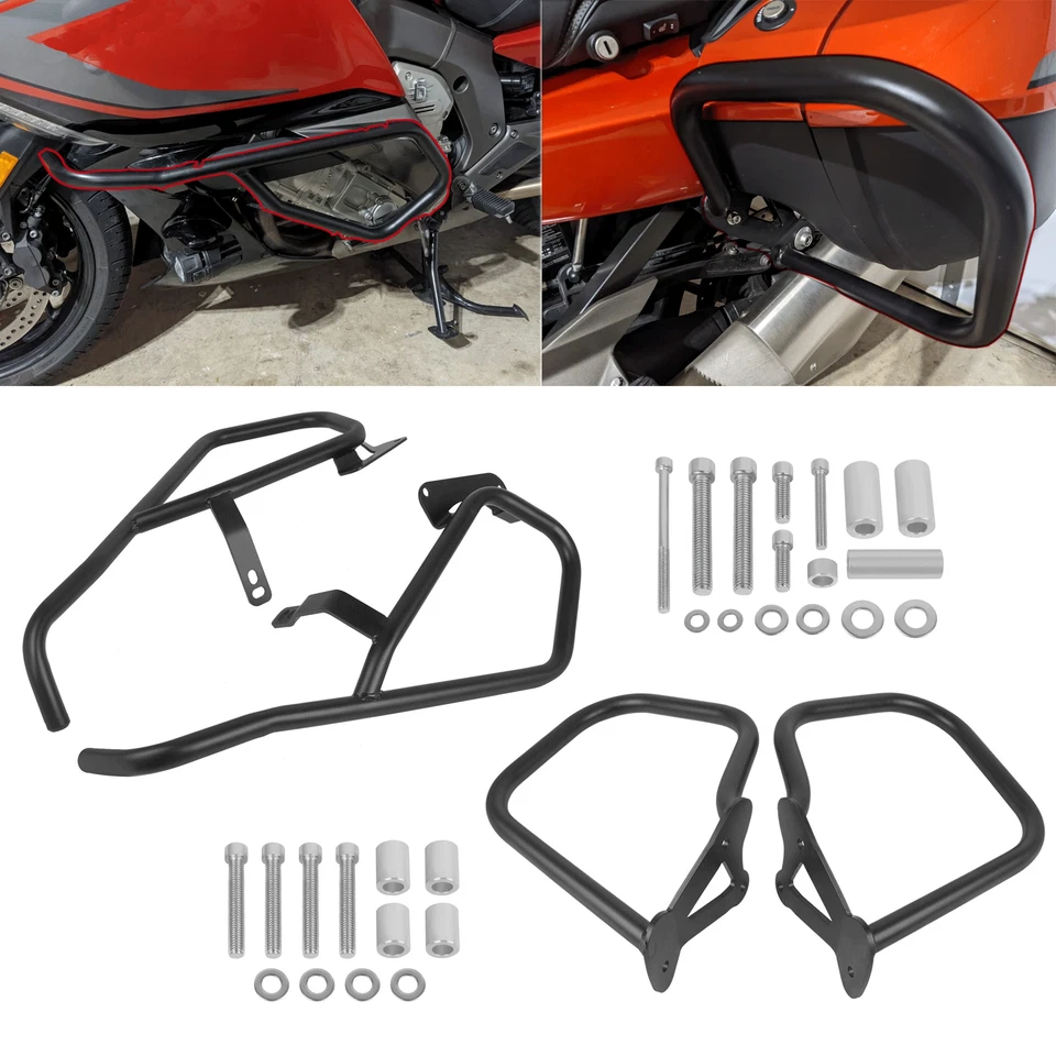 Protector de barras de choque del motor delantero y trasero para BMW K1600GT K1600GTL 2011-2025 Foto 1 de 4