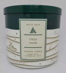Bath Body Works Tree Farm 3 Wick Candle 14.5 oz Pine Cedar Apple New Set of 2 - Picture 1 of 5