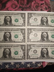 6-2021 $1 L SAN FRANCISCO BEP L-E BLOCK INKING SMEARS ERRORS *INKING ERRORS* - Picture 1 of 18