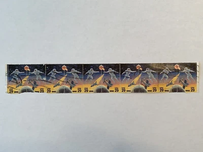 1992 SC #2631-2632 US & Russian Space Accomplishments 10 X 29c Strip, Used - Image 1 of 4