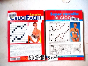 PUZZLE CRUCIVERBA ENIGMISTICA GIOCHI 2 RACCOLTE DI PAROLE CROCIATE (6D17-18) - Foto 1 di 1