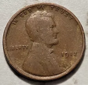 1917 P Stati Uniti Lincoln Grano Penny Senza Penny S&H BIN842 - Foto 1 di 2