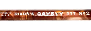 Made in U.S.A. DIXON'S GAYETY 777 n. Girelle 2" marrone + matita verde mai usata - Foto 1 di 19