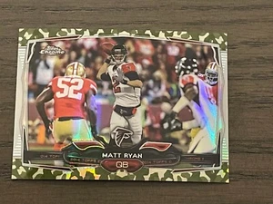 2014 Topps Chrome Mini Camo Refractor Matt Ryan #94 Atlanta Falcons 19/99 - Picture 1 of 2