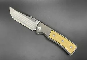 Coltelli Chaves Ultramar Street ottone Seigaiah intarsiato titanio satinato S35VN - Foto 1 di 9