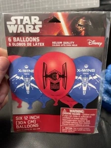 STAR WARS The Force Awakens LATEX BALLOONS (6) ~ Birthday Party Supplies Helium - Picture 1 of 2