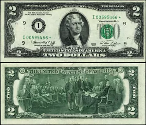 FR. 1935 I* $2 1976 Federal Reserve Note Minneapolis I-* Block XF Star - Picture 1 of 3
