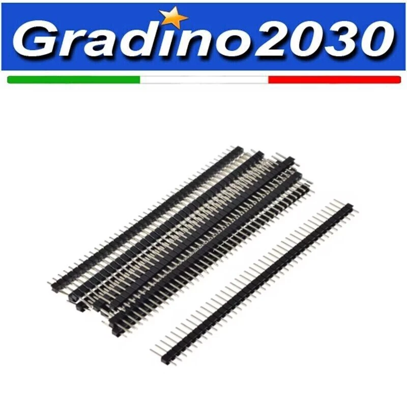 5 Strip 40 Pin Maschio - Passo 2.54mm, Altezza 6mm - Connettori PCB