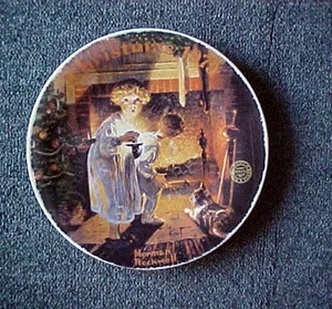 NORMAN ROCKWELL'S "SOMEBODY'S UP THERE" LIMITED EDITION KNOWLES  FINE CHINA  - Picture 1 of 2