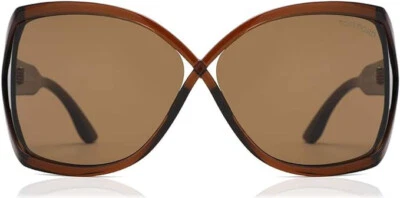 Authentic TOM FORD Julianne TF427 48J Dark Brown Women's Sunglasses 62 mm (73) - Image 1 of 4