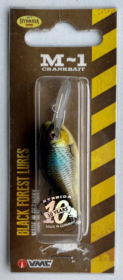 Hybrida Lures M1 Crankbait 4cm (BIT) Floating Wobbler Kunstköder Barsch Forelle - Bild 1 von 1