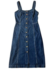 Madewell Denim Tanktop-Kleid mit Knopfleiste Größe 2 dunkelblau Hensley - Bild 1 von 5