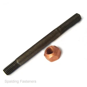 M8 x 88mm Exhaust Manifold Stud + All Metal Copper Nut Renault (S38)  - Picture 1 of 1