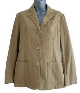 PIAZZA SEMPIONE Womens Beige Stretchy Light Cotton Jacket. Italy 40, UK 8. - Picture 1 of 12