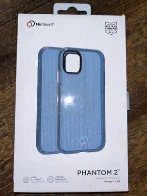 Capa Nimbus9 Phantom2 para Apple iPhone 11/XR - Carbono/Azul Pacífico - Imagem 1 de 4