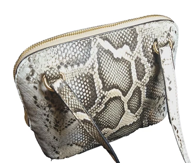 ☆Anne Klein☆ Bolso Bandolera Forrado Estampado Serpiente 10 X 7 X 3 Foto 1 de 4