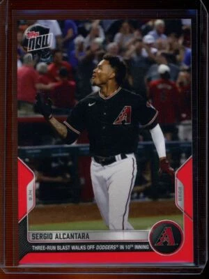2022 Topps Now #904 Sergio Alcantara Red Parallel Card #d /10 - Image 1 of 2