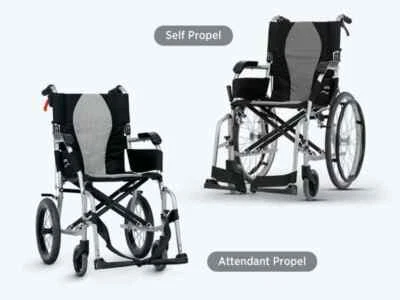 Karma Ergo Lite 2 Self Propelled / Transit Ultra Lightweight Folding Wheelchair