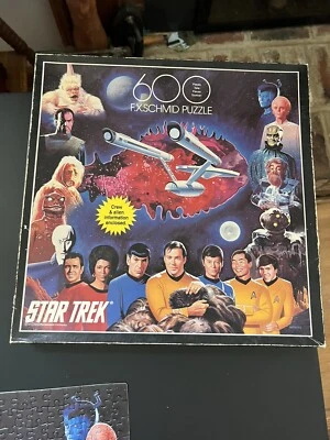 Rompecabezas FX SCHMID STAR TREK 1993 600 piezas falta una pieza Lm Foto 1 de 4