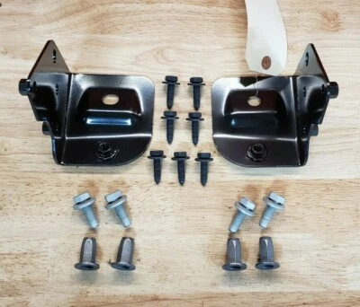 NEW 18-25 Jeep Wrangler JL, Gladiator STEEL Bumper LWR Skid Plate Mount SET, OEM Foto 1 de 2