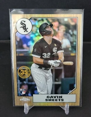 Gavin Sheets RC 2022 Topps Chrome 1987 TOPPS BASEBALL Chicago White Sox #87BC-20 - Image 1 of 2