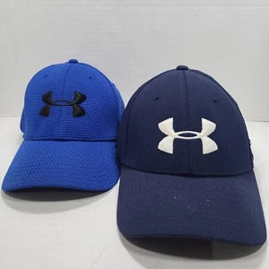 2er Set Under Armour Mütze blau marine Large XL Heat Gear tailliert - Bild 1 von 17