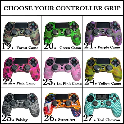 Funda protectora de goma de silicona con empuñaduras PS4 para mando Sony Playstation 4 EE. UU. Foto 1 de 4