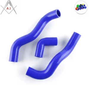 Blue For 1985-1991 Fiat UNO 1.3i Turbo MK1 Silicone Radiator Coolant Hose - Picture 1 of 7