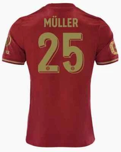 FC Bayern München 125 Jahre Anniversary Trikot Müller Gr. 3XL Erfolg Patch Flock - Bild 1 von 1