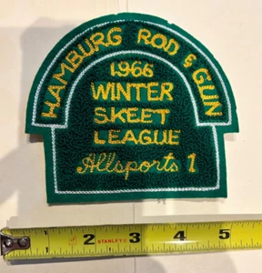 Vintage 1966 Hamburg Rod & Gun Winter Skeet League Patch - Picture 1 of 2
