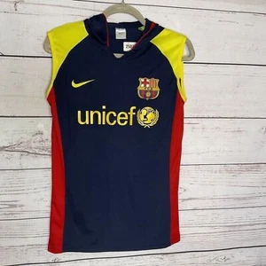 Nike Boys Team FCB Barcelona Unicef Soccer Hooded Jersey Size 2XL - Picture 1 of 13