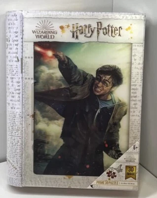 Rompecabezas Harry Potter imagen 3D con caja de baratija de hojalata recuerdo en forma de libro Foto 1 de 4