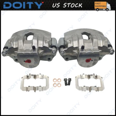 2X PINZAS DE FRENO DELANTERAS CON PAR DE SOPORTES PARA HYUNDAI GENESIS CUPÉ 2010-2016 2,0 L Foto 1 de 4