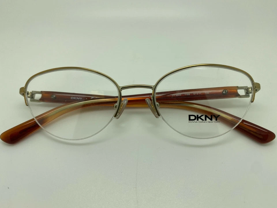 Marco óptico de gafas DKNY DY 5644 1189 51[] 17 135 dorado/marrón TOTALMENTE NUEVO Foto 1 de 3