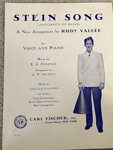 1930 STEIN SONG (University of Maine) Noten RUDY VALLEE von Fenstad Colcord - Bild 1 von 7