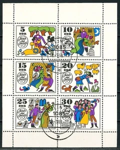 GERMANY DDR 1969 Minisheet - Fairy Tales - USED/CTO - Picture 1 of 2