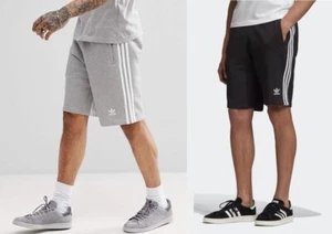 Adidas Original Mens Cotton Shorts 3 Stripes Adidas Trefoil Casual Smart Shorts - Picture 1 of 17