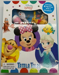 Disney Baby Tattle Tales | 4 Figurines and Storybook NIB - Foto 1 di 4