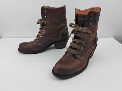 JOHN FLUEVOG Adriana NUNI Botas Marrón Con Cordones 7.5 M Foto 1 de 4