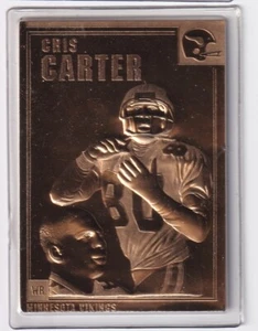 Chris Carter 2000 Danbury Mint Encased 22kt Gold Football Card #56 - Bild 1 von 1
