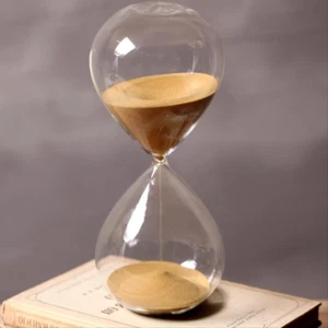 60 Minuti Di Vetro Clessidra Da Cucina Timer Sabbia 1 Ora Strumento Di Gestione - Foto 1 di 2