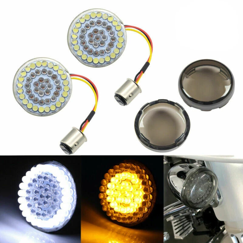 Luz trasera de señal de giro con lente de humo LED 12V apta para Harley Tri Glide 2014-2016 2015 Foto 1 de 4