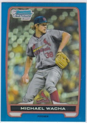 Selecciones de draft cromadas Bowman Draft 2012 refractor azul/250 Michael Wacha #BDPP26 Foto 1 de 2